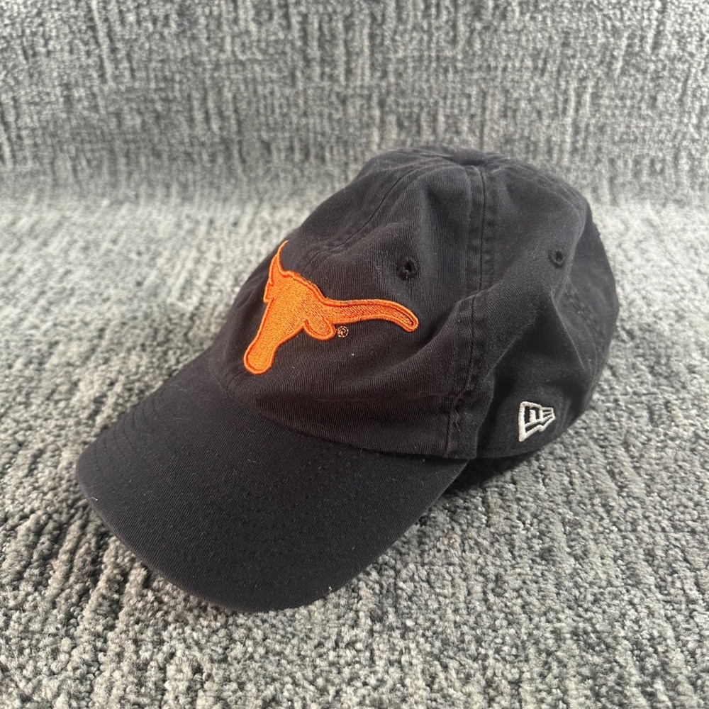 Texas Longhorns New Era Hat Mens OSFA Black NCAA Football Longhorn Logo Cap